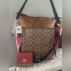 Coach Marlon Colorblock bag and wallet
